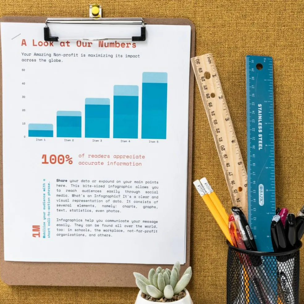 BAZIC Hardboard Clipboard with Low Profile Clip