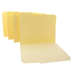 BAZIC Letter Manila File Folders, 1/3-Cut, 12 Count