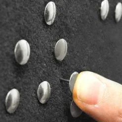 BAZIC Nickel (Silver) Thumb Tacks, 200 Count, for Cork Boards Bulletin