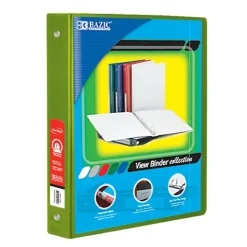 BAZIC® 3 Ring View Binder with Pockets, 6ct.