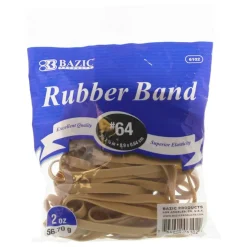 BAZIC #64 Rubber Bands, 2 oz, for Bundling Office Home