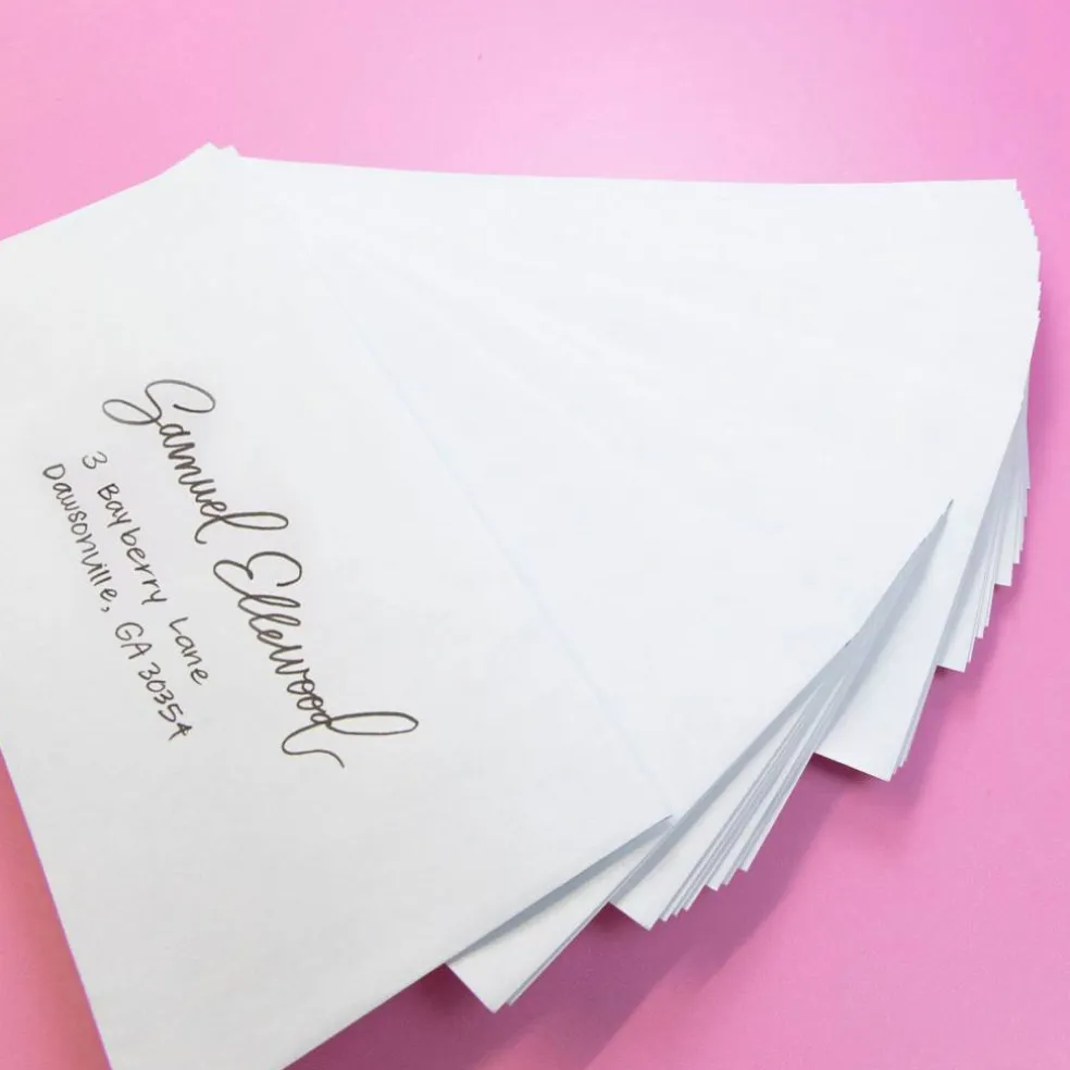 BAZIC #10 Security White Envelopes, Self-Seal, 40 Count