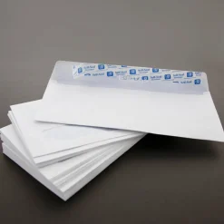 BAZIC #10 Security White Envelopes, Self-Seal, 500 Count