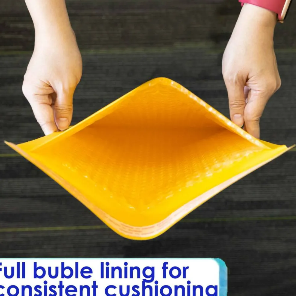 BAZIC #2 Self-Seal Bubble Mailers, 8.5" x 11.25", 3-Pack