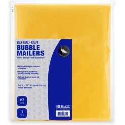 BAZIC #2 Self-Seal Bubble Mailers, 8.5