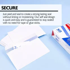 BAZIC #6 3/4 Self-Seal Security Envelope (80/Pack)
