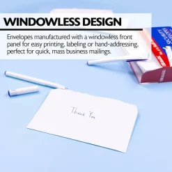BAZIC #6 3/4 Self-Seal Security Envelope (80/Pack)