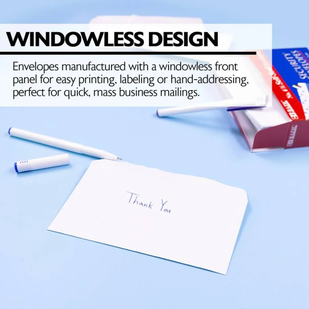 BAZIC #6 3/4 Self-Seal Security Envelope (80/Pack)