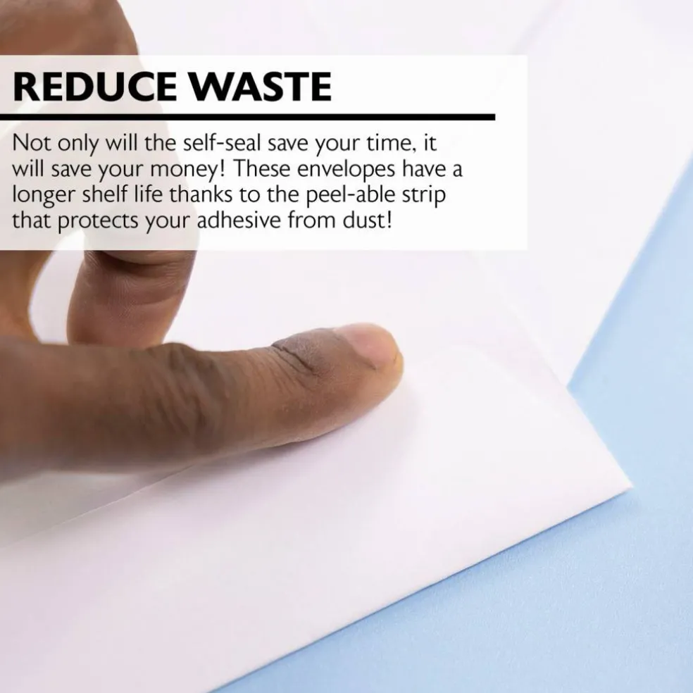 BAZIC Self-Seal White Envelope 6" x 9" (6/Pack)