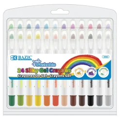 BAZIC Silky Gel Crayons 24 Color