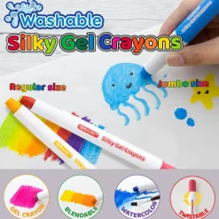 BAZIC Silky Gel Crayons 6 Color