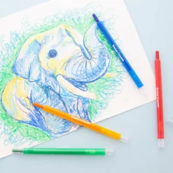 BAZIC Twist-Up Propelling Crayons 8 Color