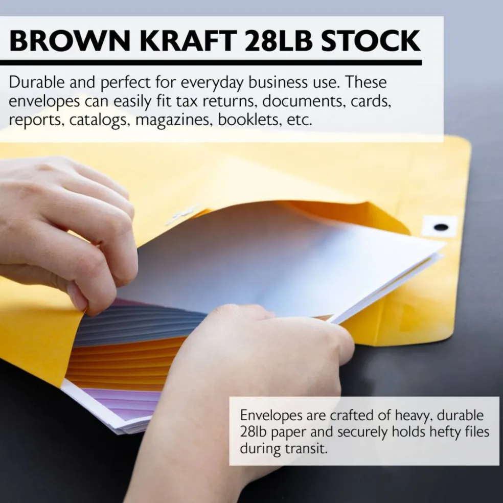 BAZIC 9 x 12 in Manila Clasp Envelopes, 100 Count, Metal Clasp Closure