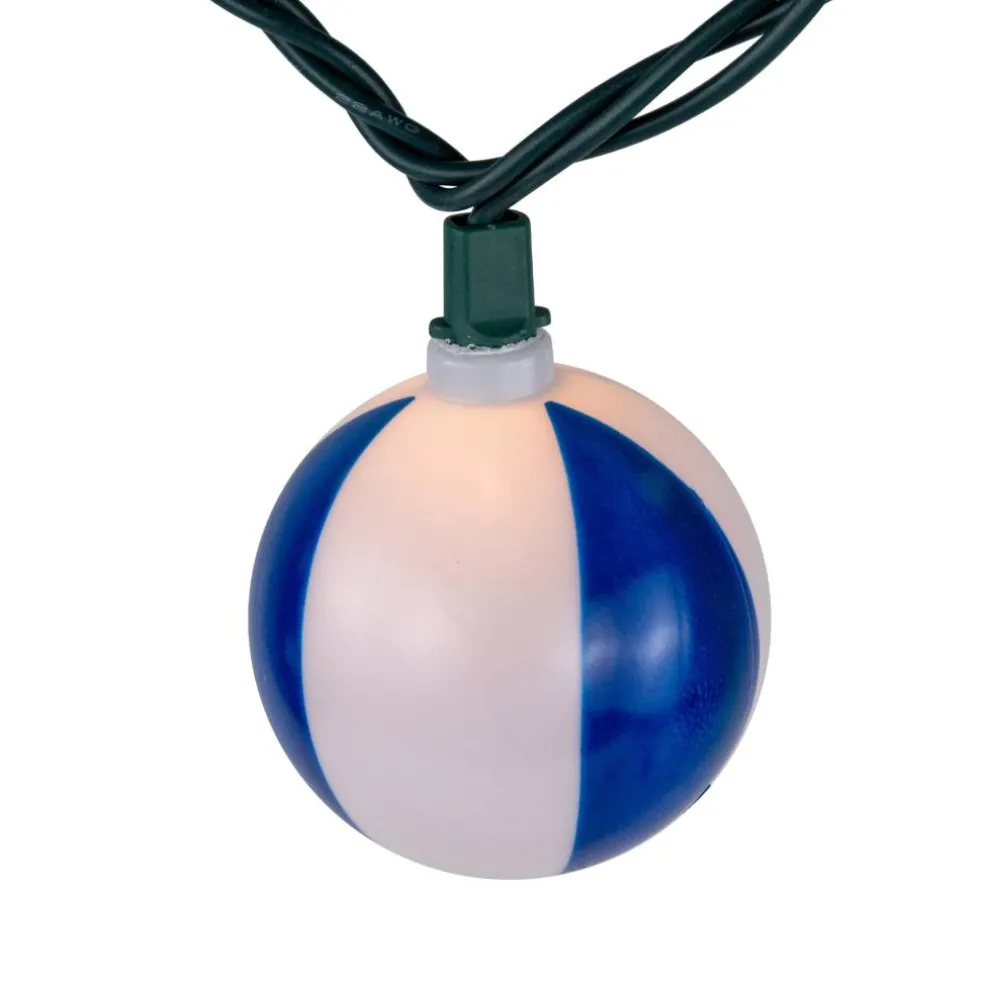 Beach Ball Patio Light with Green Wire Set