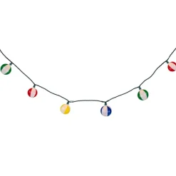 Beach Ball Patio Light with Green Wire Set