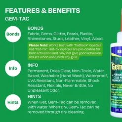 Beacon Gem-Tac 2oz. Permanent Rhinestone Glue