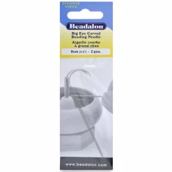 Beadalon® 3.5" Big Eye Curved Beading Needles, 2ct.