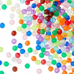 Bead Landing™ Faceted Acrylic Round Bead Value Pack, 8mm