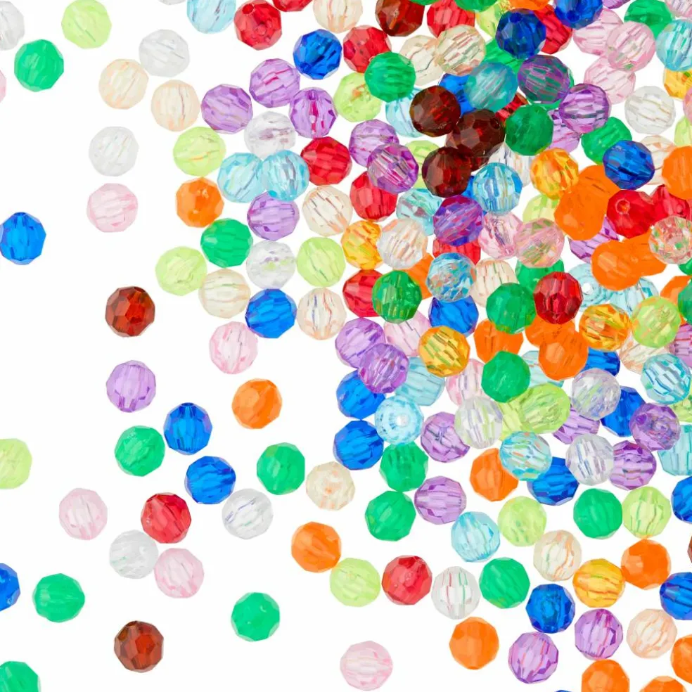 Bead Landing™ Faceted Acrylic Round Bead Value Pack, 8mm