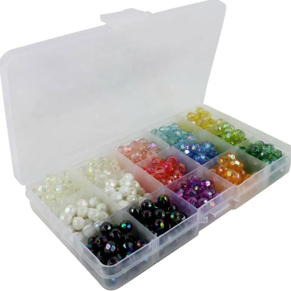 Bead Landing™ Faceted Aurora Borealis Crafting Beads Box