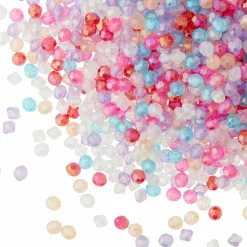 Bead Landing™ Multicolor Acrylic Faceted Bicone & Round Beads