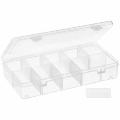 Bead Storage Box with Adjustable Compartments by Bead Landing™