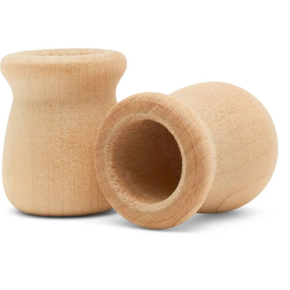 Bean Pot Candle Cups Multiple Sizes Available, Unfinished for Crafts | Woodpeckers