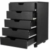 Bedroom Save Space Indoor 5 Drawer Dresser Clothing Storage.