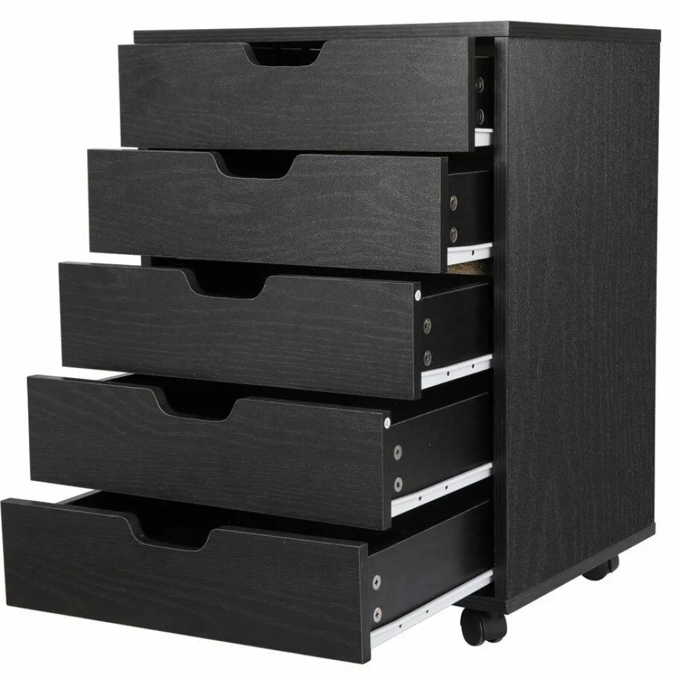 Bedroom Save Space Indoor 5 Drawer Dresser Clothing Storage.