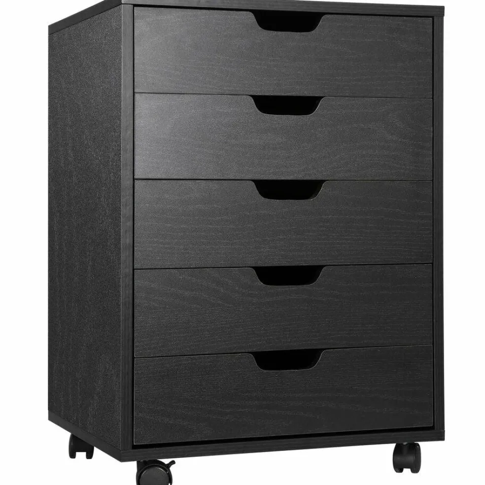 Bedroom Save Space Indoor 5 Drawer Dresser Clothing Storage.