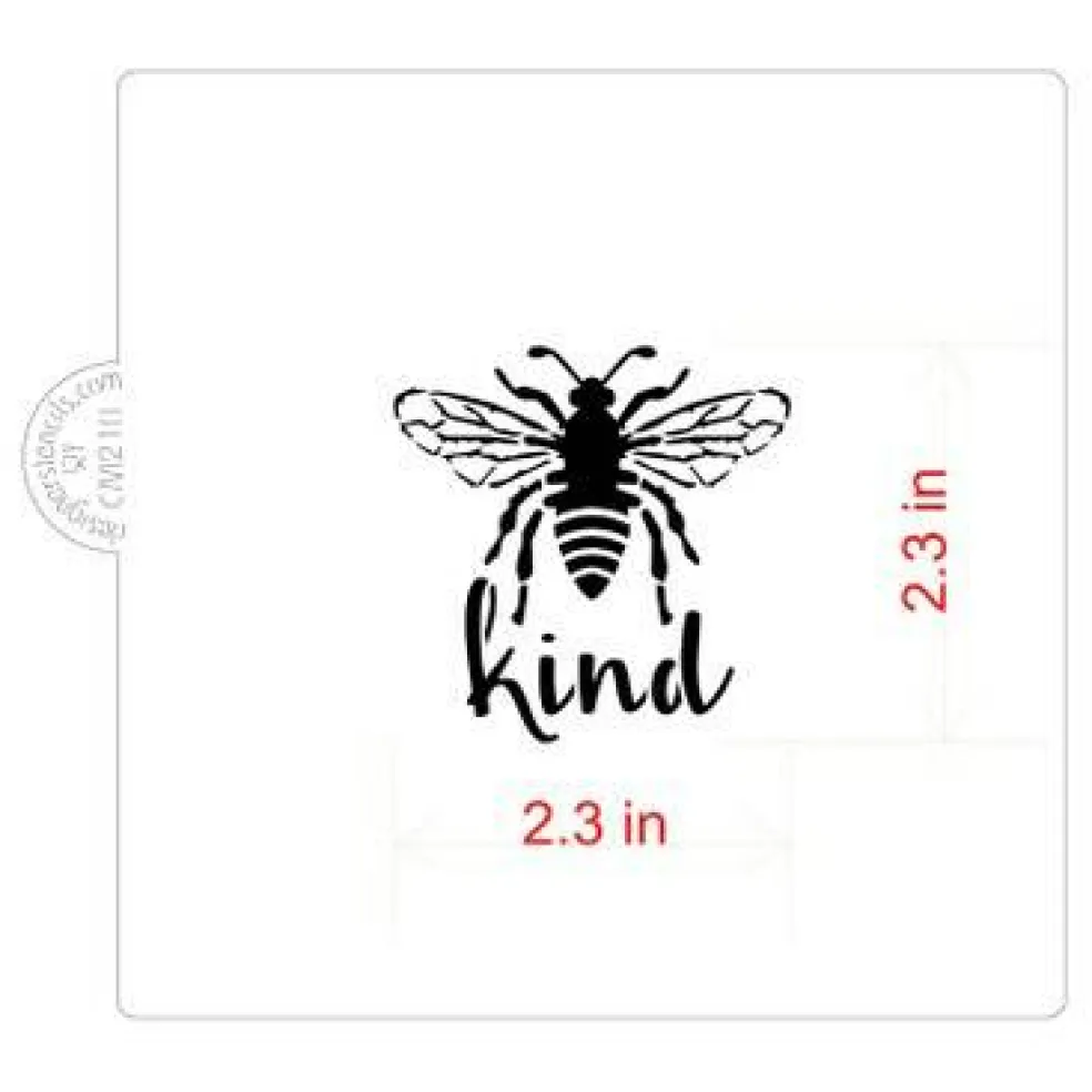Bee Kind Cookie & Craft Stencil | CM210 by Designer Stencils |