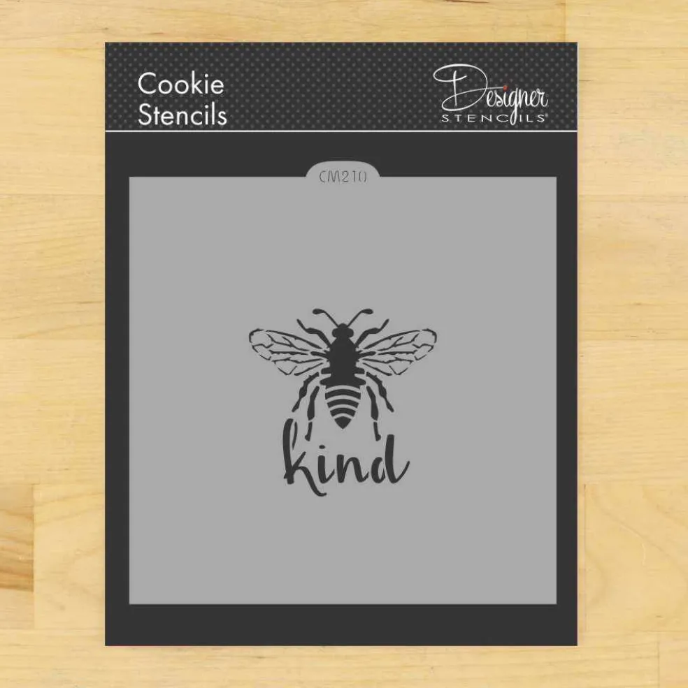 Bee Kind Cookie & Craft Stencil | CM210 by Designer Stencils |
