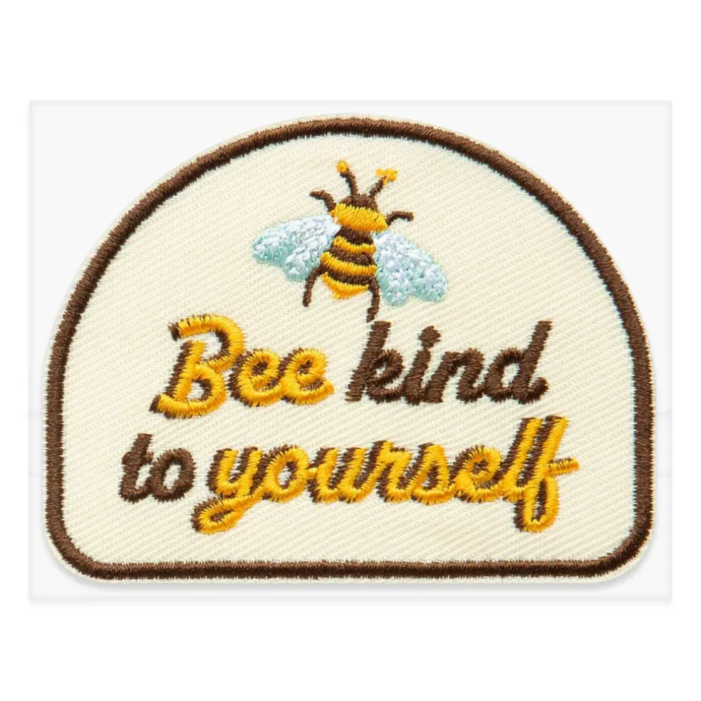 Bee Kind To Yourself Embroidered Iron-On & Adhesive Patch by Make Market®
