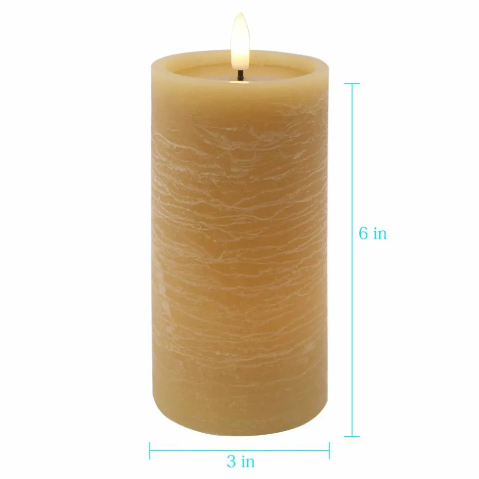 Beeswax LED Wax Pillar Candle by Ashland®