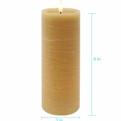 Beeswax LED Wax Pillar Candle by Ashland®
