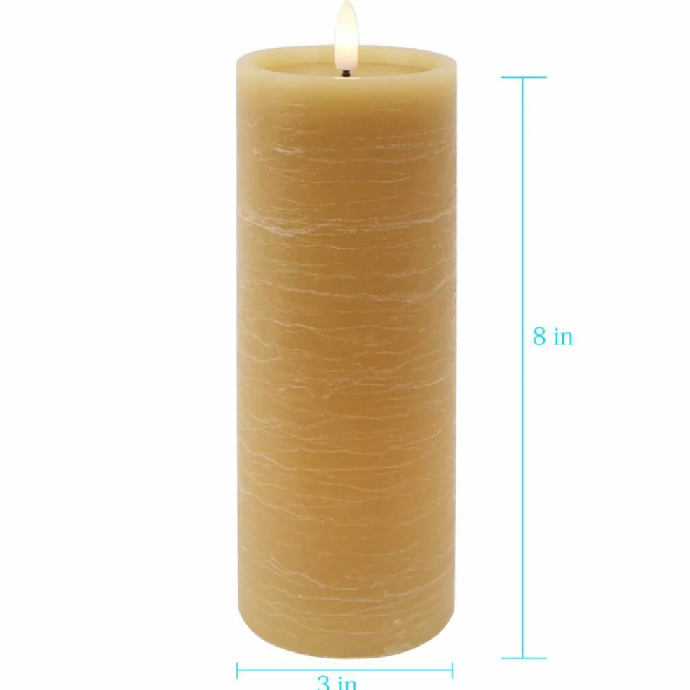Beeswax LED Wax Pillar Candle by Ashland®
