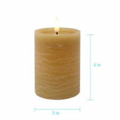Beeswax LED Wax Pillar Candle by Ashland®