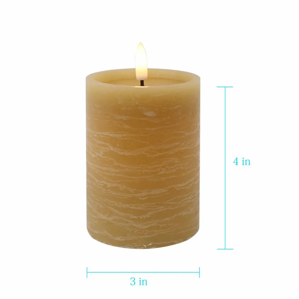 Beeswax LED Wax Pillar Candle by Ashland®