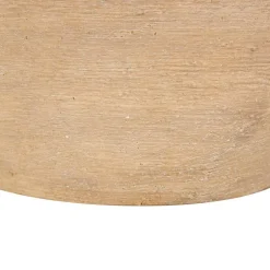 16" Beige Ceramic Wide Textured Vase
