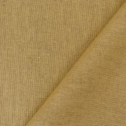 Beige Solid Linen Woven Shirting Fabric By the Yard