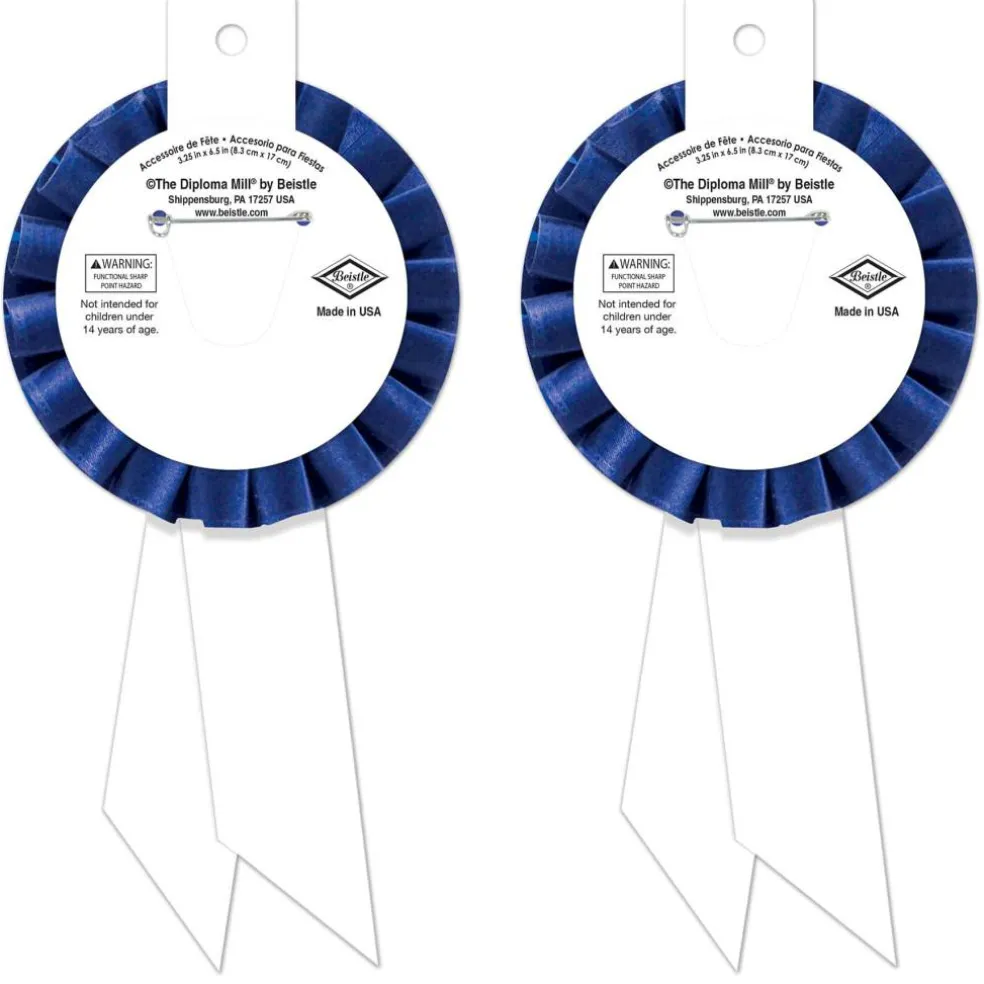 Beistle Blue I Support Our Health Care Workers Rosettes, 2ct.