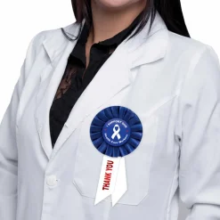 Beistle Blue I Support Our Health Care Workers Rosettes, 2ct.