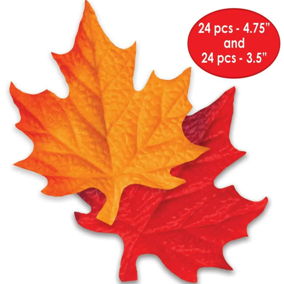 Beistle Deluxe Fabric Autumn Leaves, 48ct.