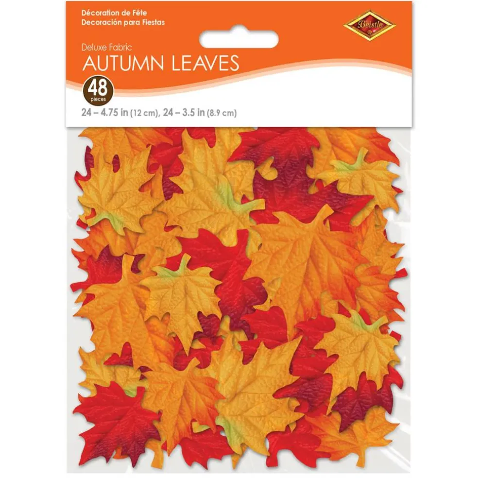 Beistle Deluxe Fabric Autumn Leaves, 48ct.
