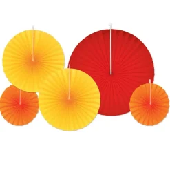 Beistle Fall Accordion Paper Fans, 10ct.