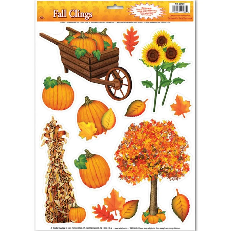 Beistle Fall Clings, 48ct.