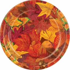 Beistle 9" Fall Leaf Plates, 16ct.