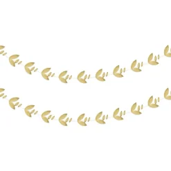 Beistle 11ft. Gold Foil Leaves Garlands, 2ct.