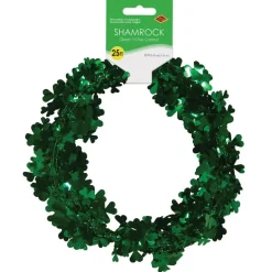 Beistle 25ft. Green Gleam 'N Flex Shamrock Garlands, 2ct.