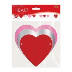 Beistle 6ft. Heart Streamer